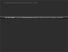 Tablet Screenshot of manivelle-moteur-pour-store.com